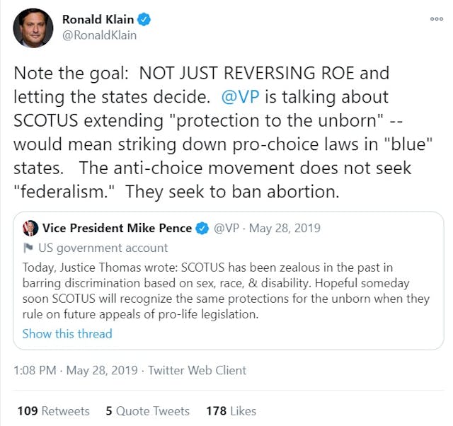 Biden Chief of Staff Ron Klain refers to pro-life as anti-abortion (Image: Twitter) Image: Biden Chief of Staff Ron Klain refers to pro-life as anti-abortion (Image: Twitter)