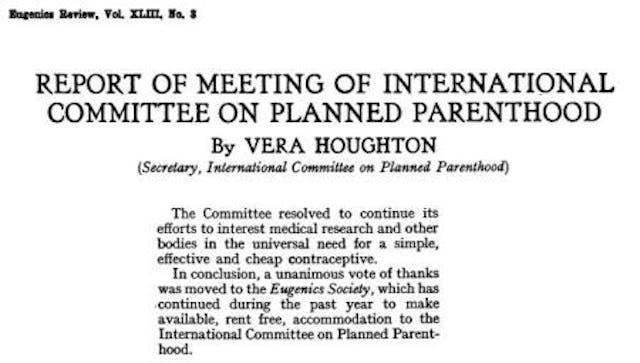 Eugenics S Rent Free to IPPF