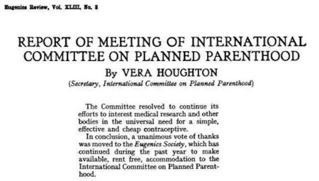 Eugenics S Rent Free to IPPF