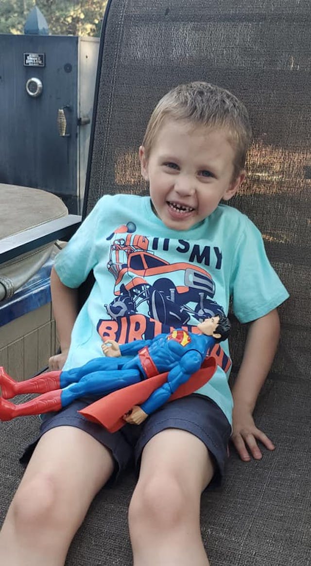 Logan at age four. Photo via Facebook group Prayers for Logan Ray. Logan at age four. Photo via Facebook group Prayers for Logan Ray.