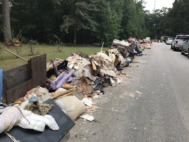 JoyHouse and neighboring damage after Hurricane Harvey JoyHouse and neighboring damage after Hurricane Harvey