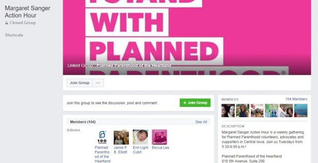 Margaret Sanger Group Page Planned Parenthood not serious about disavowing racist history image