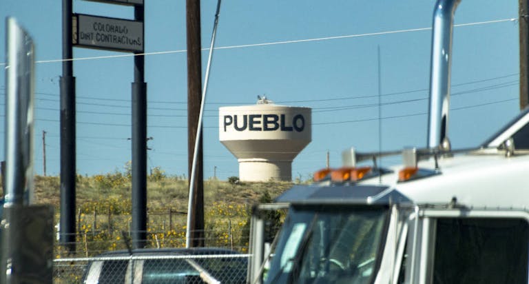 Pueblo Colorado water tower