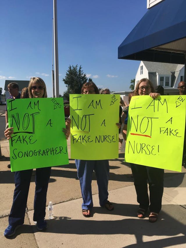 Our real medical team! How we responded when NARAL activists came to protest our pregnancy center image