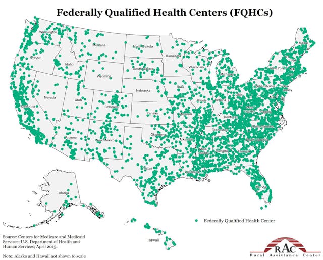 A map of all Federally Qualified Health Centers in the United States which serve women in need without providing abortions. federally-qualified-health-centers