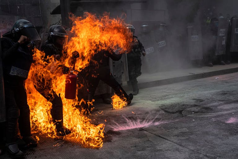 Demonstration for a right to abortion in Mexico
