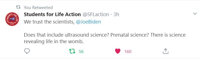 Science asked in 2020 Presidential Debate failed to address abortion (Image: Twitter) Image: Science asked in 2020 Presidential Debate failed to address abortion (Image: Twitter)