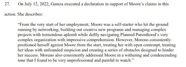Planned Parenthood former employee Nicole Moore accused PP of racism and her supervisor wrote this memo Image: Planned Parenthood former employee Nicole Moore accused PP of racism and her supervisor wrote this memo