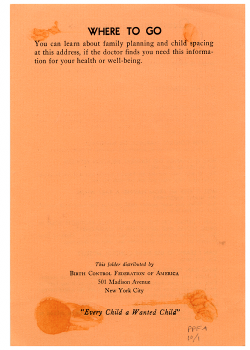 Old Planned Parenthood pamphlet: Abortion is ‘dangerous’ to the ‘life and health’ of women image