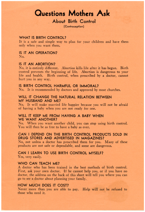 Old Planned Parenthood pamphlet: Abortion is ‘dangerous’ to the ‘life and health’ of women image