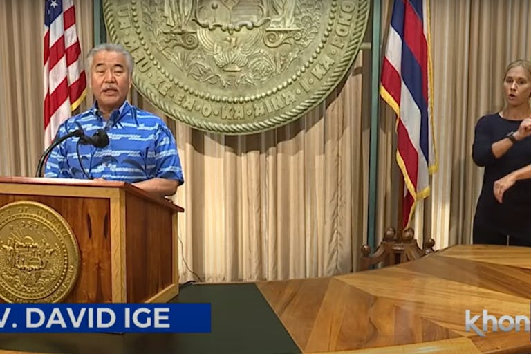 Hawaii, Gov. David Ige