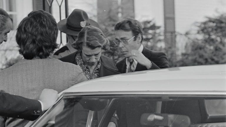 Cordelia May Scaife Duggan Leaving Funeral Home