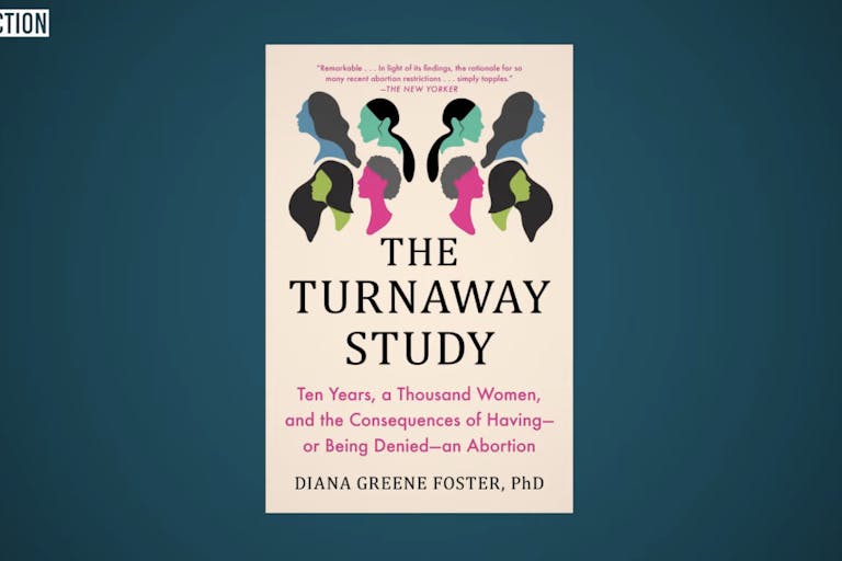 Screenshot: Live Action photo of Turnaway Study book