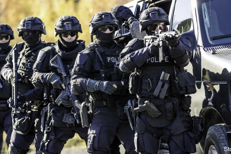 Police Swat Team at Work