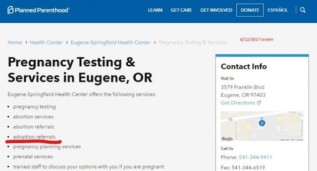 PP Eugene Or website shows Adoption Referrals PP Eugene Or website shows Adoption Referrals