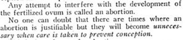 Margaret Sanger describes when life begins in Family Limitation The Fungibility Factor: Funding emergency contraception is funding potential abortion image
