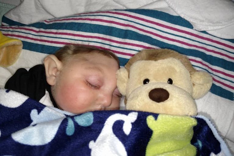 Jaxon and his monkey