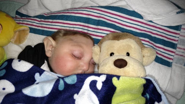 Jaxon and his monkey