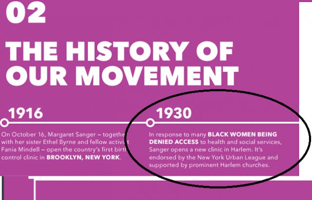 Planned Parenthood tries to cover up how its founder wanted to eliminate Blacks and minorities image