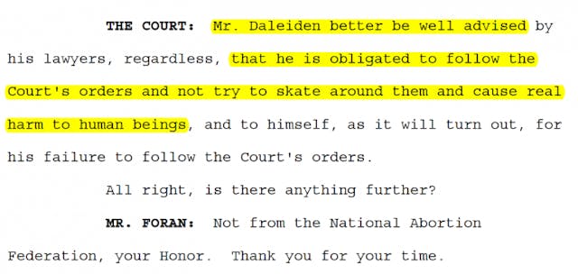 Center for Medical Progress files motion to disqualify judge image