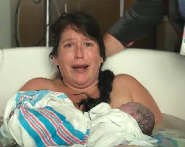 surprise twins mom