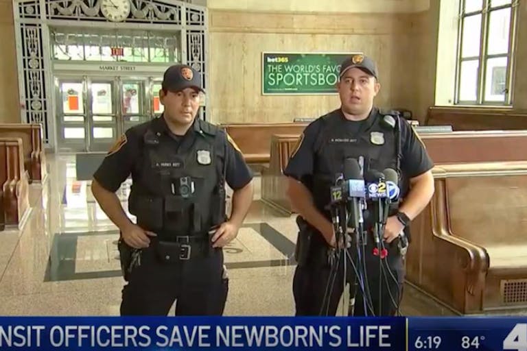 new jersey officers save newborn