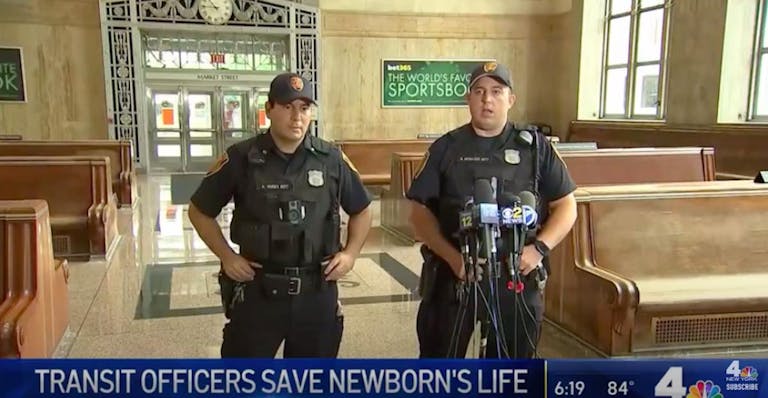 new jersey officers save newborn