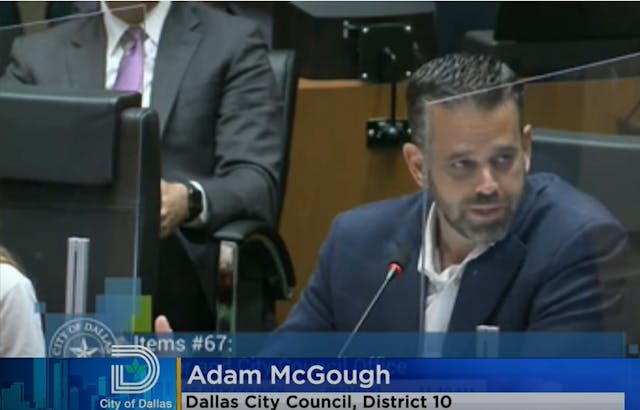 Dallas City Councilman Adam McGough warns abortion resolution can cost city Image: Dallas City Council Adam McGough warns abortion resolution can cost city