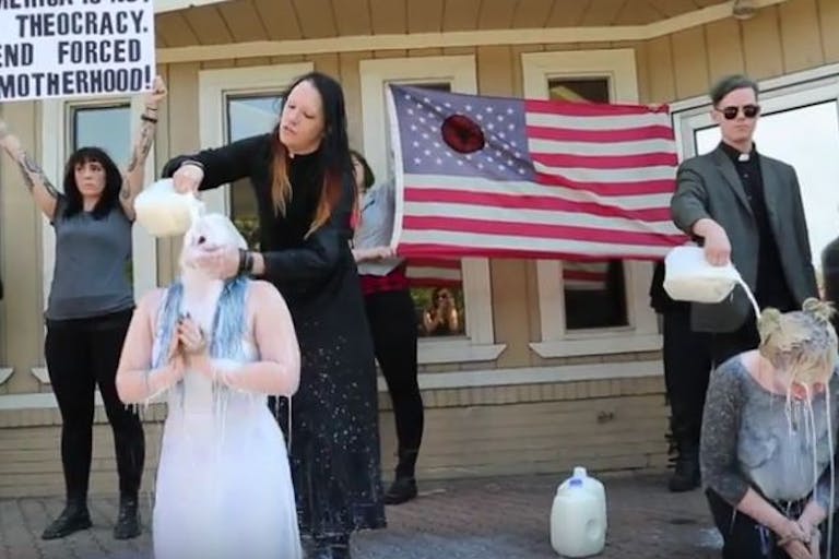 Satanists Hail Mary Planned Parenthood abortion