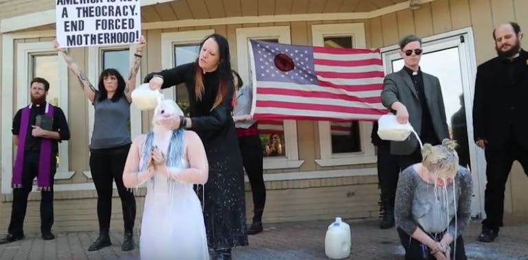 Satanists Hail Mary Planned Parenthood abortion
