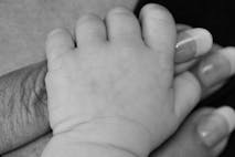 Grandma’s Hands Black and White