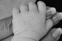 Grandma’s Hands Black and White
