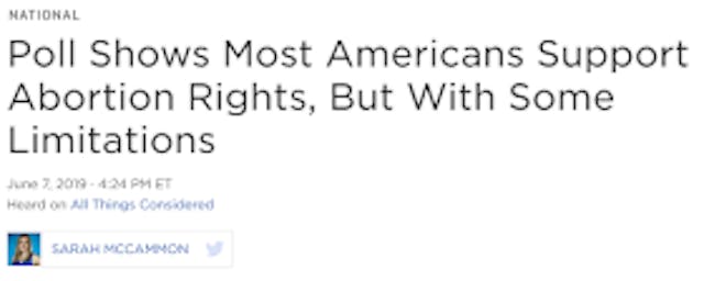 Poll: ‘Pro-choice’ people support a lot more abortion restrictions than you’d expect image