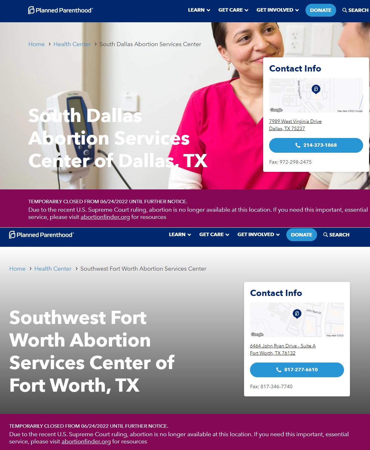 Image: Planned Parenthood temporarily closes abortion clinics in Texas