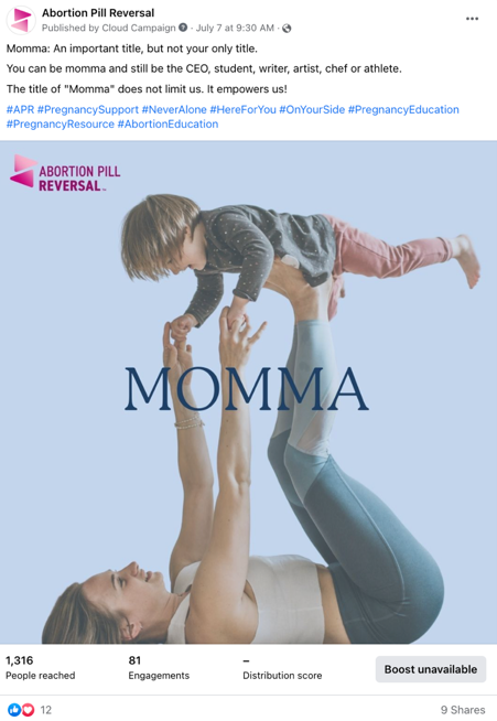 Facebook shuts down abortion pill reversal info page, restores days later image