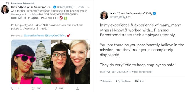 Feminist Attorney claims Planned Parenthood doesn’t keep staffers safe (Image: Twitter) Image: Feminist Attorney claims Planned Parenthood doesn't keep staffers safe (Image: Twitter)