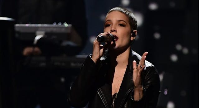 US singer Halsey performs during the Nobel Peace Prize concert on December 11, 2016 in Oslo, Norway. (TOBIAS SCHWARZ/AFP via Getty Images) Halsey