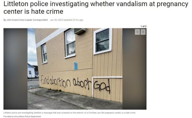 Pathways PRC Littleton NH PRC Vandalized June 28 (Image: Union Leader) Image: Pathways PRC Littleton NH PRC Vandalized June 28 (Image: Union Leader)