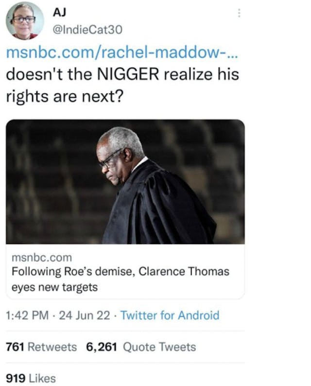 Justice Clarence Thomas singled out, smeared by pro-abortion media after Roe’s fall image