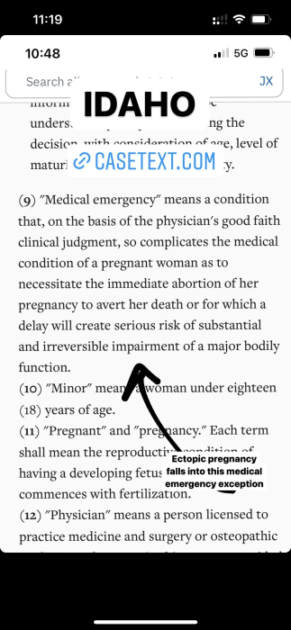 FACT: Treatments for miscarriage and ectopic pregnancy are legal in every state image
