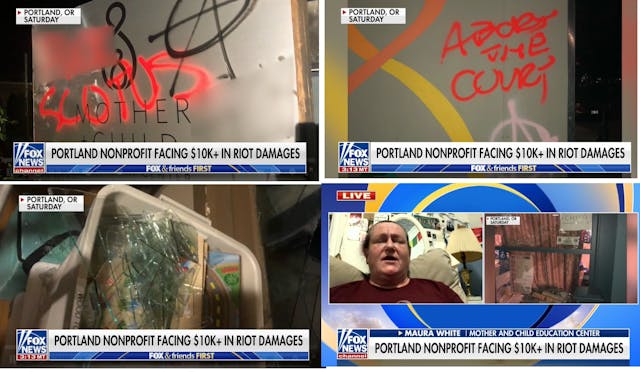 Image: Pregnancy center operated by prochoice Dem attacked in Portland
