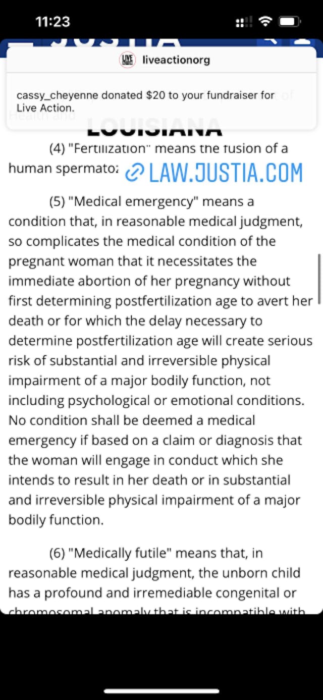 FACT: Treatments for miscarriage and ectopic pregnancy are legal in every state image