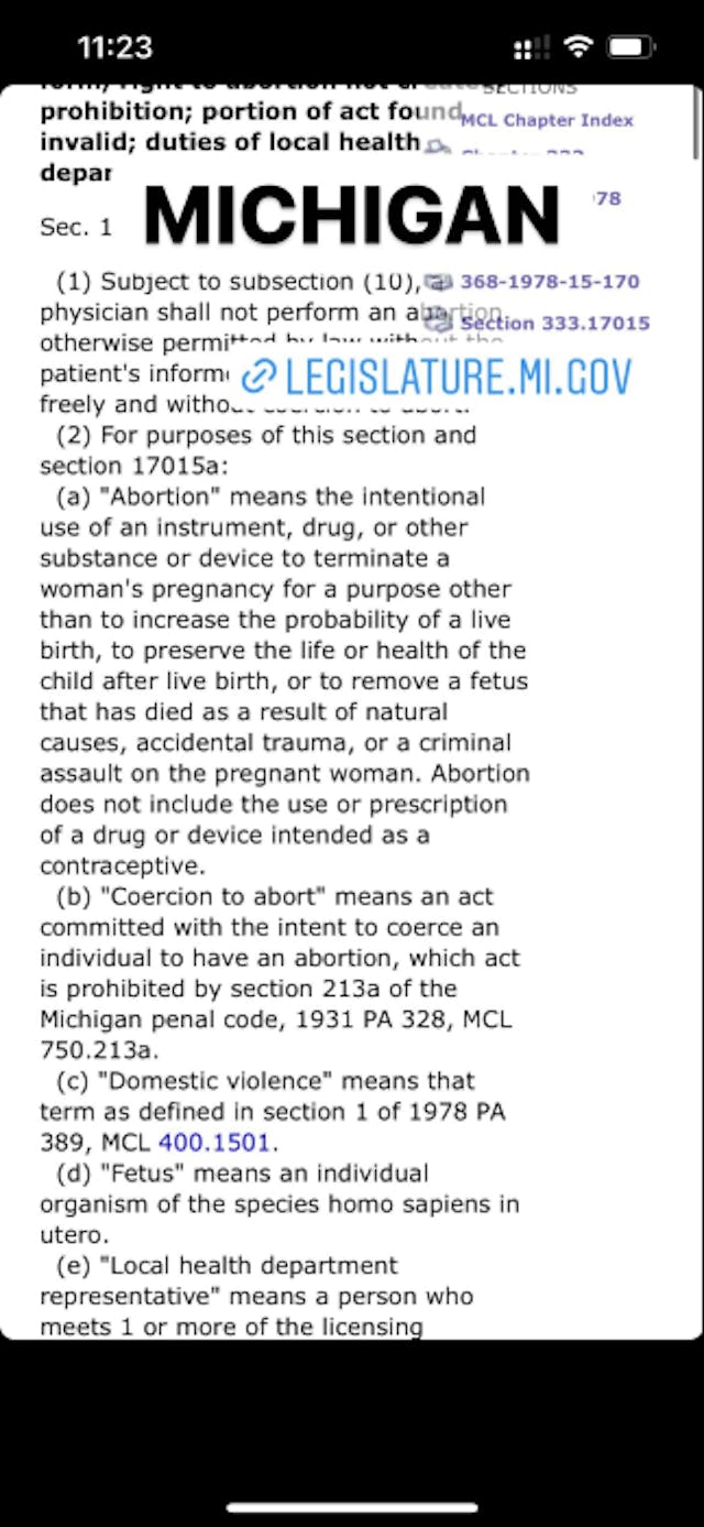 FACT: Treatments for miscarriage and ectopic pregnancy are legal in every state image