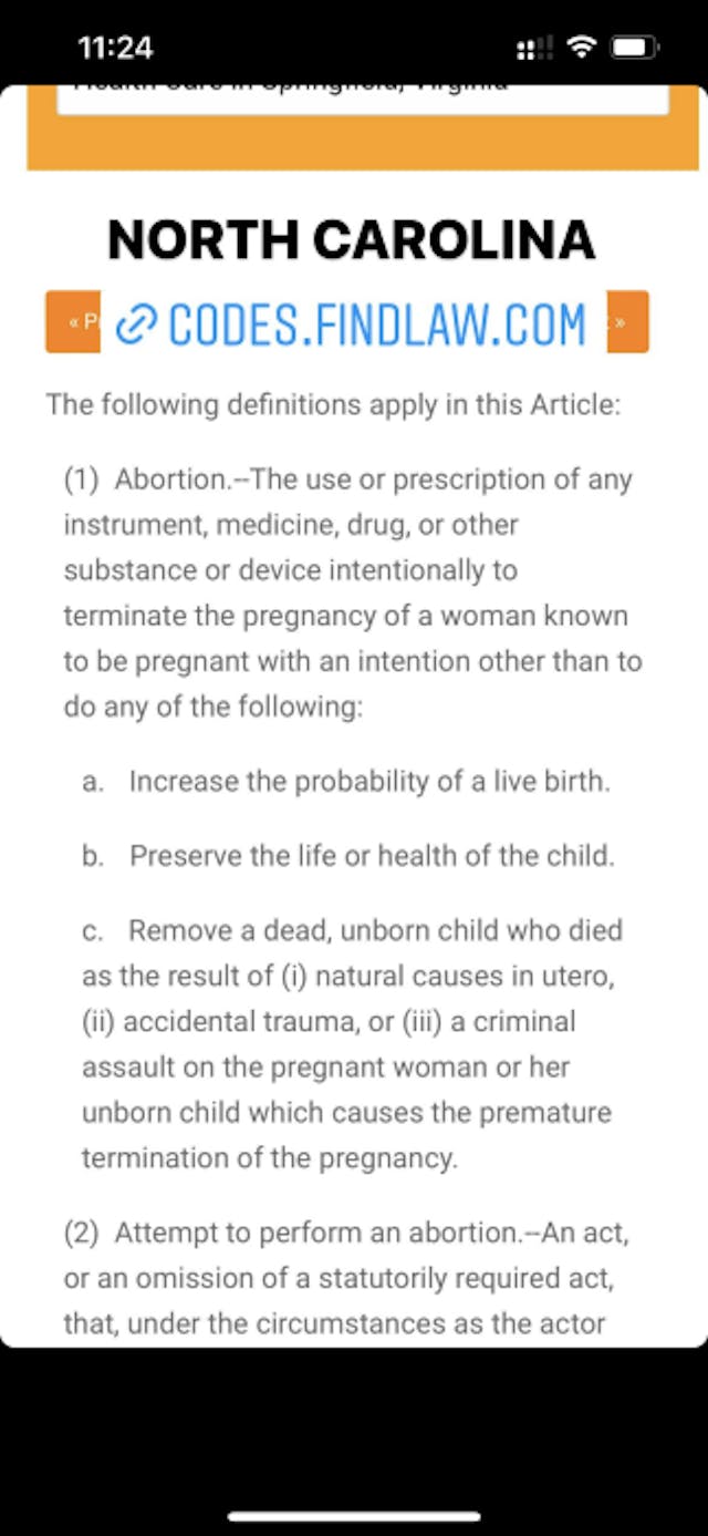 FACT: Treatments for miscarriage and ectopic pregnancy are legal in every state image