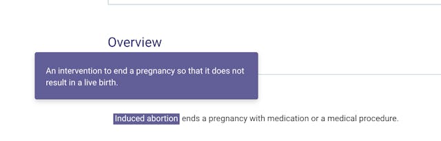 ACOG website abortion definition screenshot 7/20/22 Definitions matter: Is an ‘abortion to save a woman’s life’ truly an abortion? image
