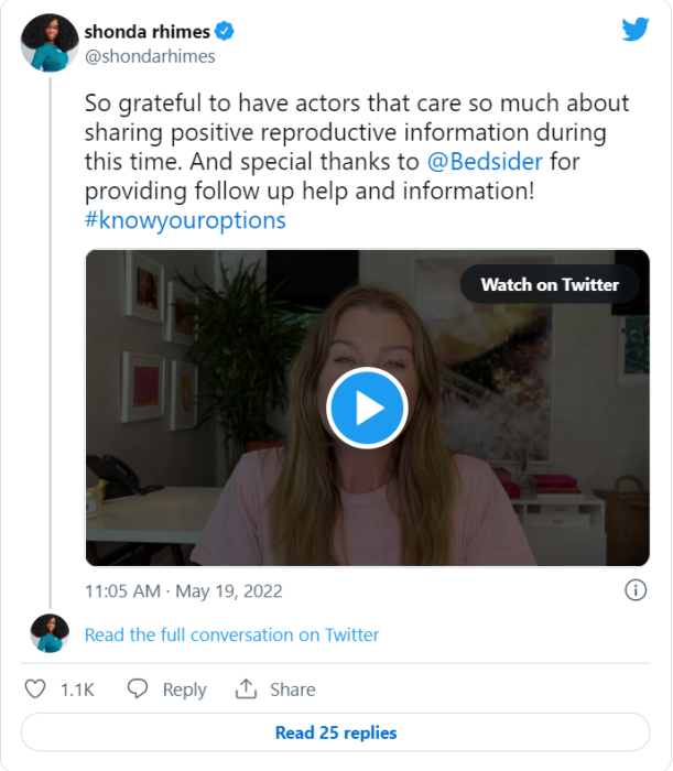 Grey’s Anatomy cast films PSA pressuring women to take hormonal birth control and have abortions image