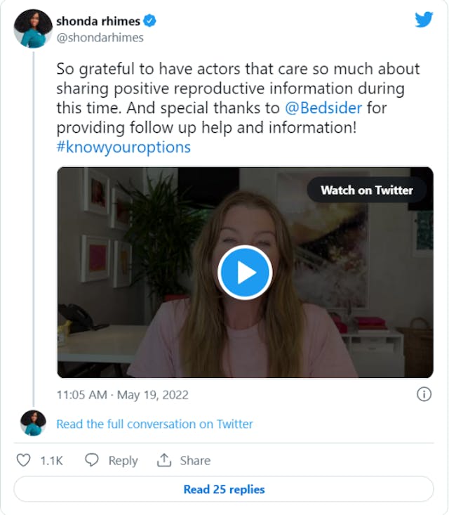 Grey’s Anatomy cast films PSA pressuring women to take hormonal birth control and have abortions image