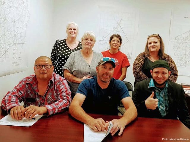 Mayor and city council of Marquez, Texas. (Photo: Mark Lee Dickson)