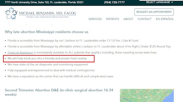 Michael Benjamin abortionist will book private hotel for out of state clients Image: Michael Benjamin abortionist will book private hotel for out of state clients