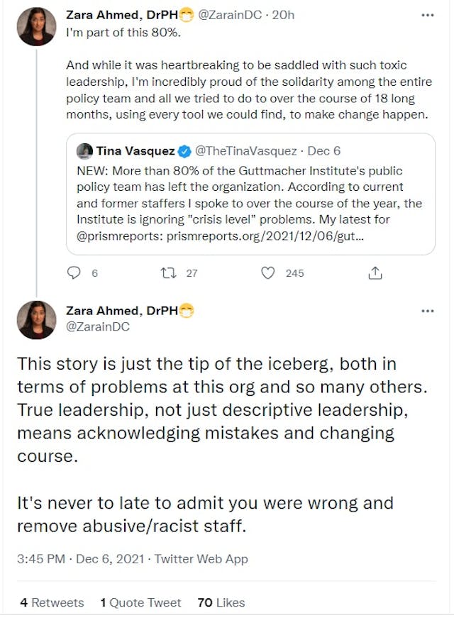 Former Guttmacher staffer confirms Prism story (Image: Twitter) Image: Former Guttmacher staffer confirms Prism story (Image: Twitter)